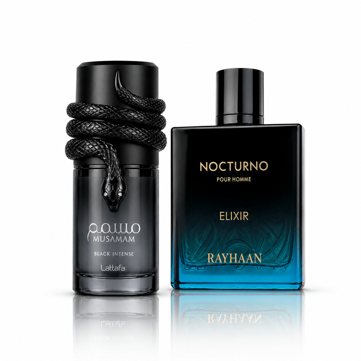 Fragrance Online Co. Rayhaan Nocturno & Lattafa Musamam Black Intense Bundle - Fragrance Online Co.